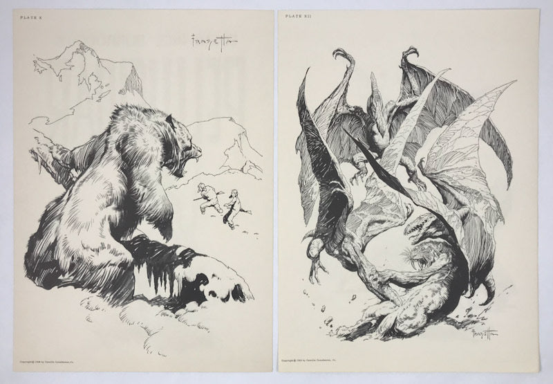 Burroughs Artist Frank Frazetta - 1968 Portfolio