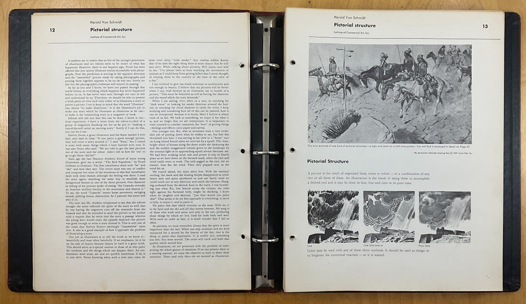 How I Make A Picture by Harold Von Schmidt - Famous Artists Advanced Program - Signed