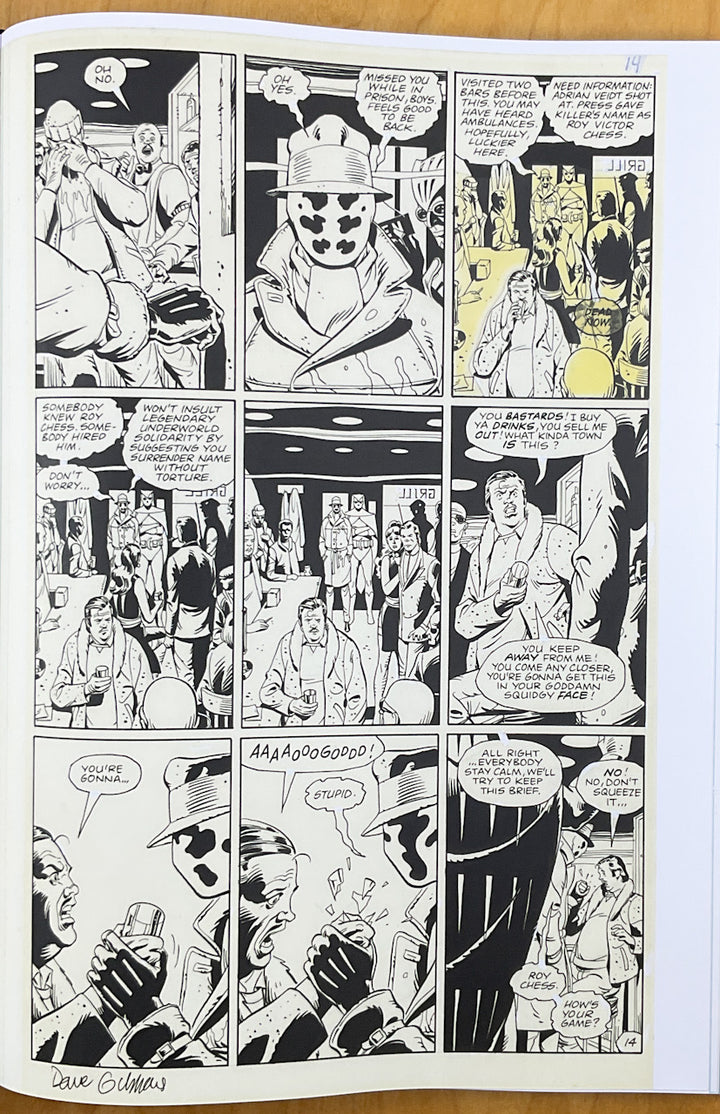 Dave Gibbons Watchmen Artifact Edition - "An Evening with Dave Gibbons" Variant Edition - Signed with a Drawing