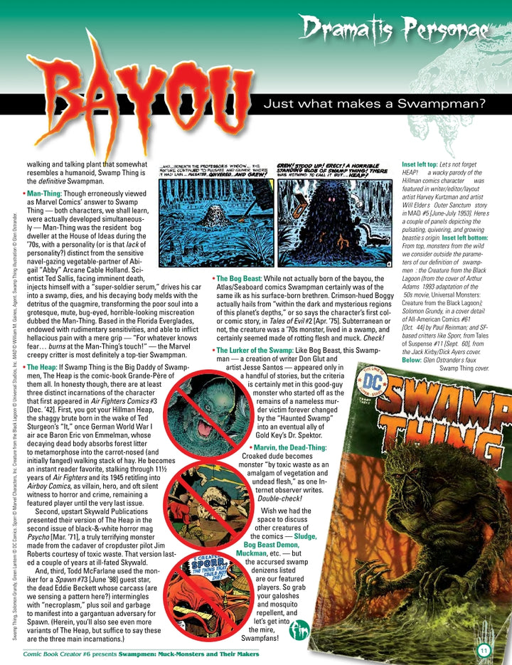 Comic Book Creator 6: Swampmen