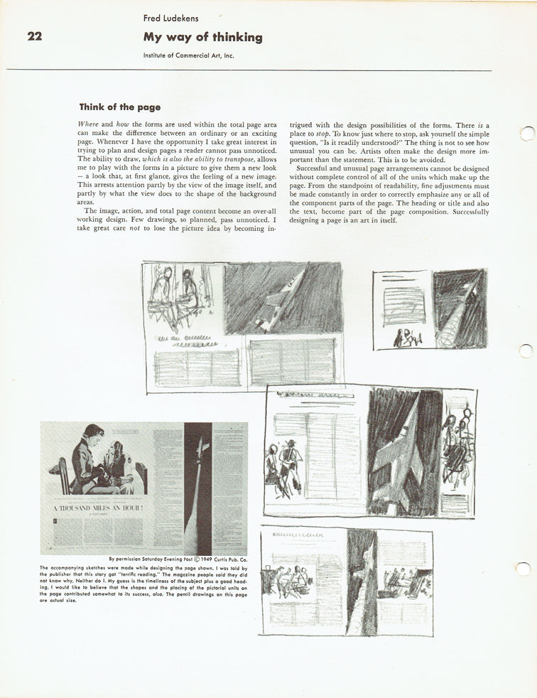 How I Make A Picture by Fred Ludekens (Famous Artists Advanced Program)