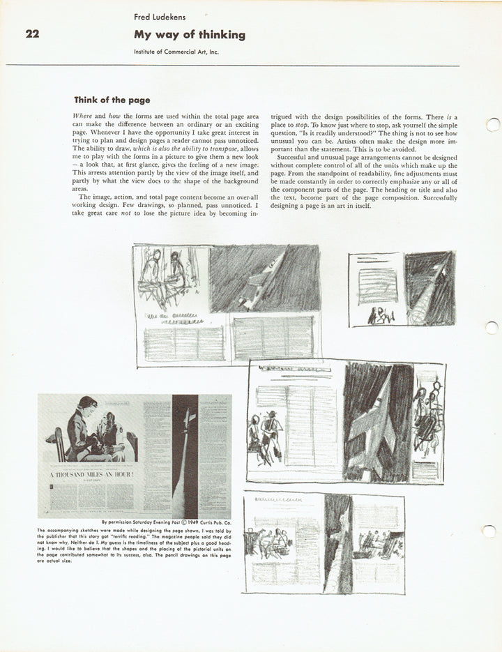 How I Make A Picture by Fred Ludekens (Famous Artists Advanced Program)