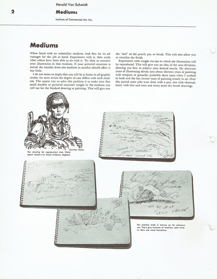 How I Make A Picture by Harold Von Schmidt - Famous Artists Advanced Program