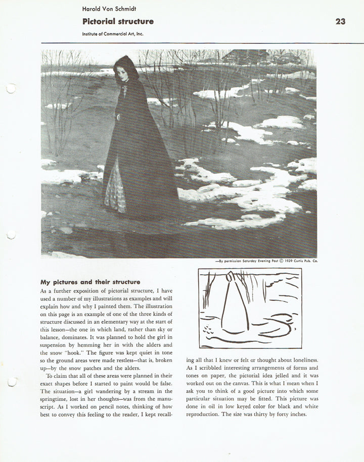 How I Make A Picture by Harold Von Schmidt (Famous Artists Advanced Program)