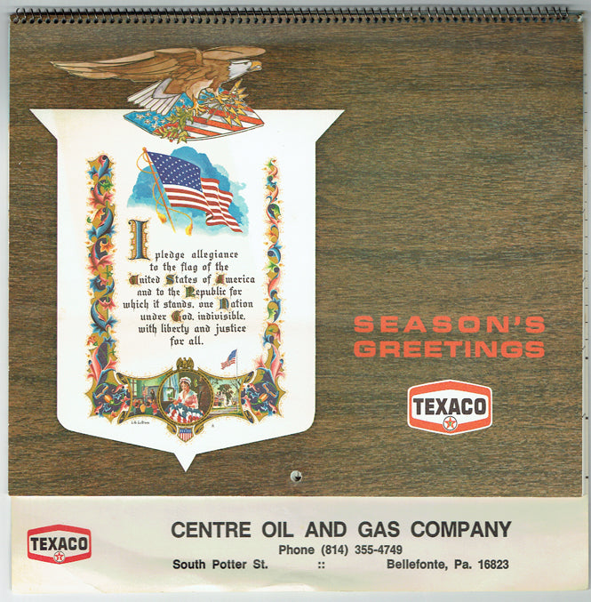 1976 Texaco Dealer Calendar