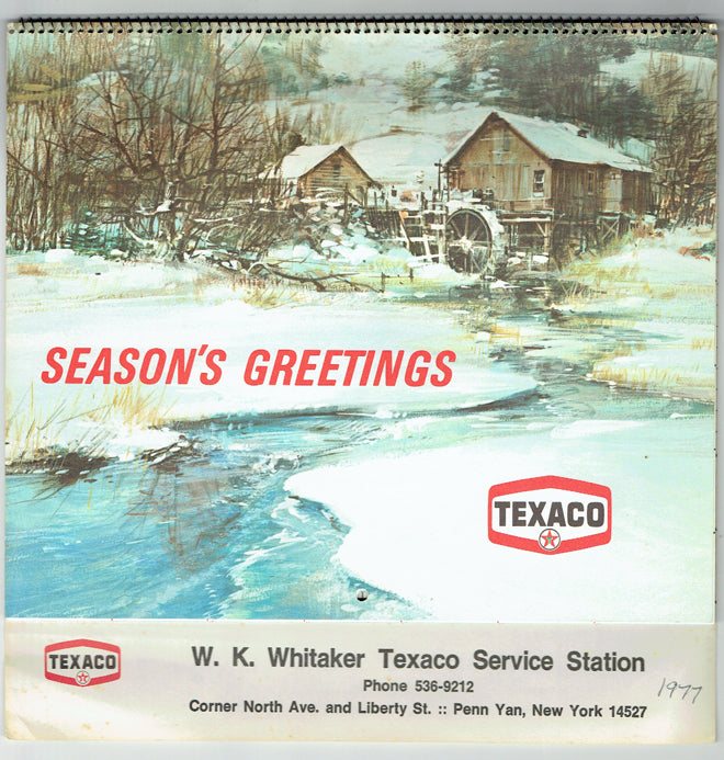 1977 Texaco Dealer Calendar