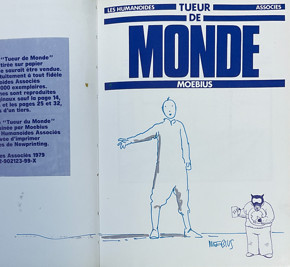 Tueur de Monde (1979) First Printing with a Signed Drawing