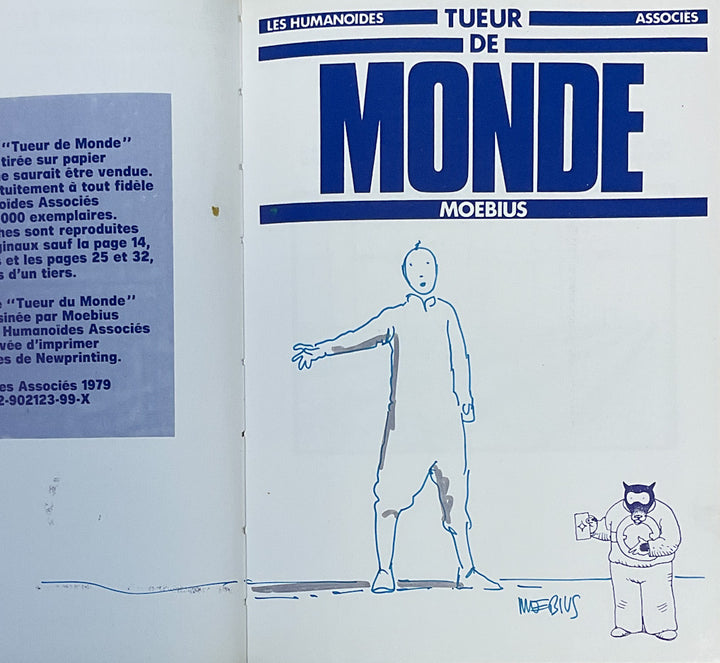 Tueur de Monde (1979) First Printing with a Signed Drawing