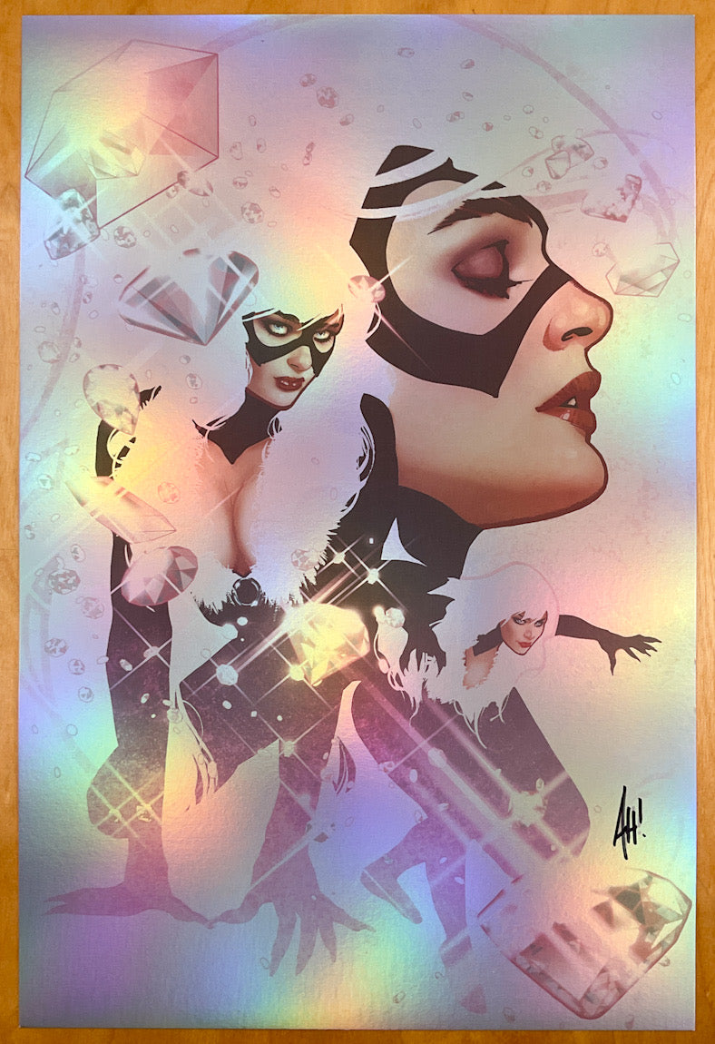 Black Cat - Signed Foil Print
