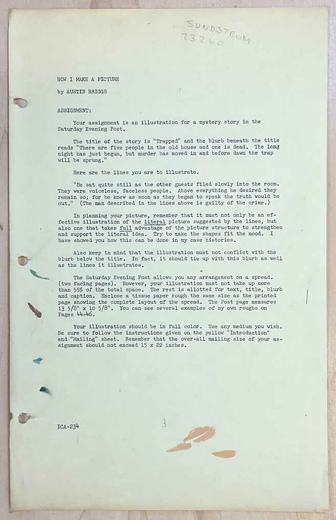 How I Make A Picture by Austin Briggs - Famous Artists Advanced Program