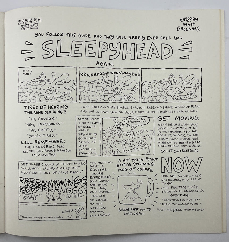 Work is Hell: A Cartoon Book by Matt Groening (1985) First Printing (Near Fine)