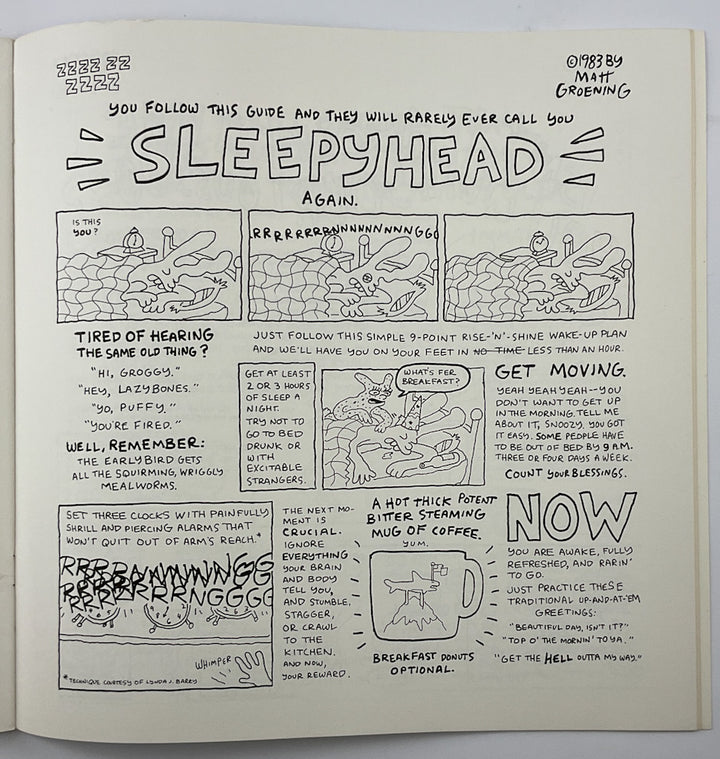 Work is Hell: A Cartoon Book by Matt Groening (1985) First Printing (Near Fine)
