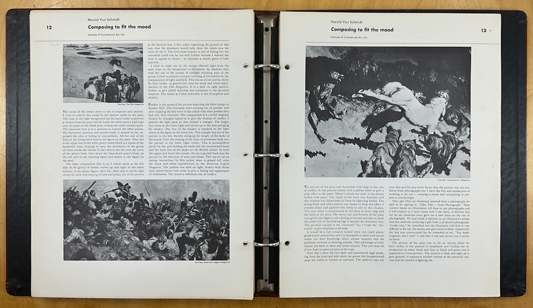 How I Make A Picture by Harold Von Schmidt - Famous Artists Advanced Program - Signed