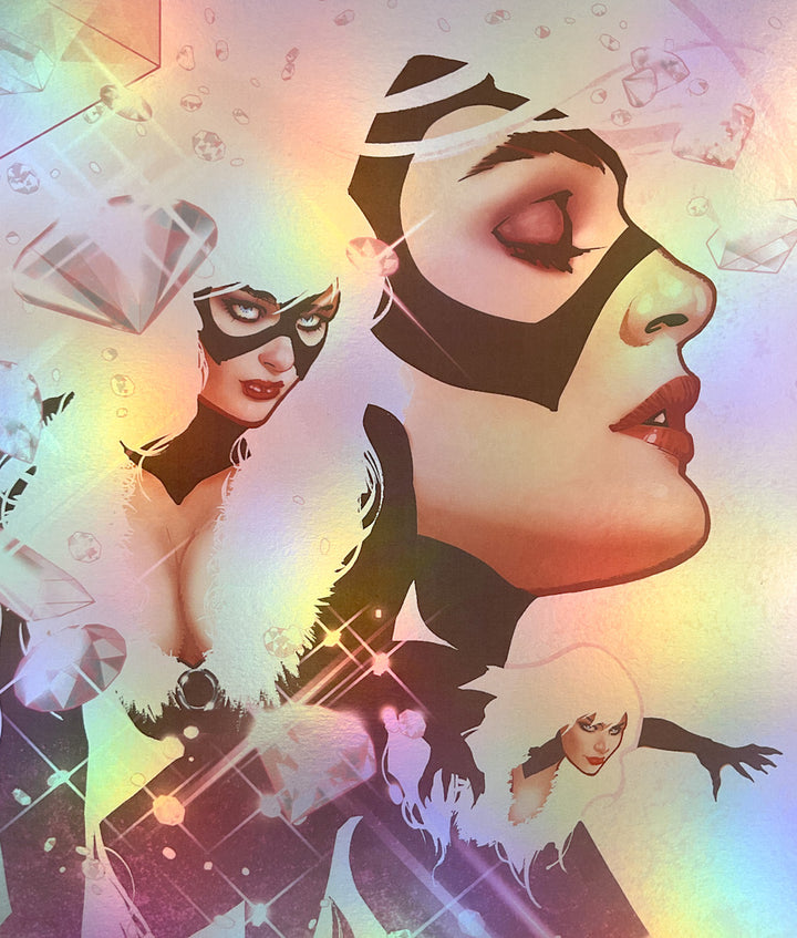 Black Cat - Signed Foil Print