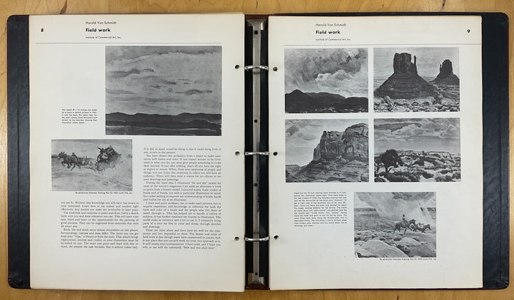 How I Make A Picture by Harold Von Schmidt - Famous Artists Advanced Program - Signed