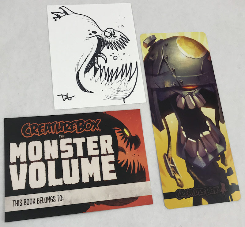 The Monster Volume - Signed 1st with a Sketch Card, Slipcase and other Kickstarter Extras