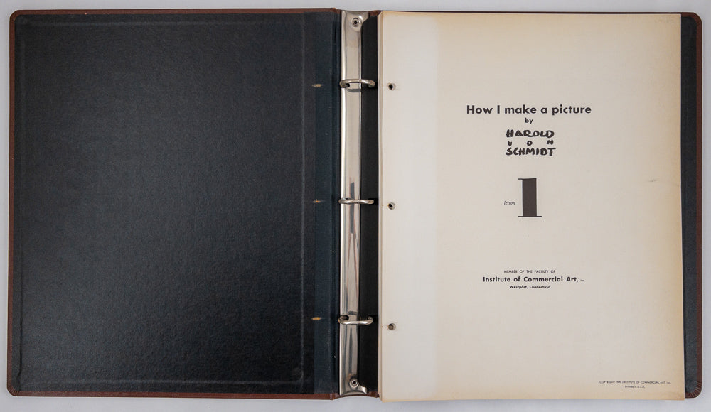 How I Make A Picture by Harold Von Schmidt - Famous Artists Advanced Program