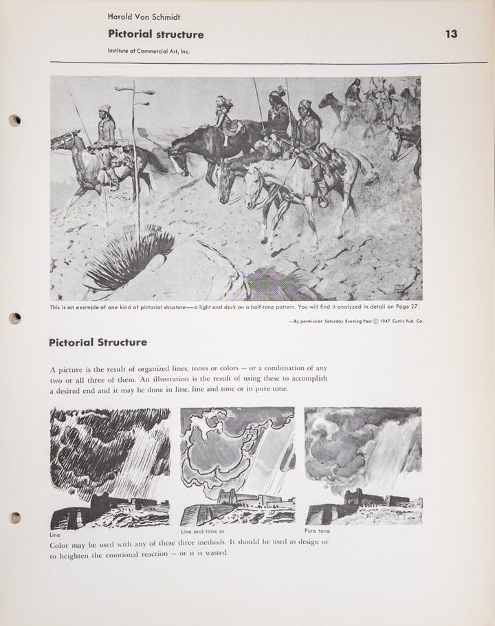 How I Make A Picture by Harold Von Schmidt - Famous Artists Advanced Program