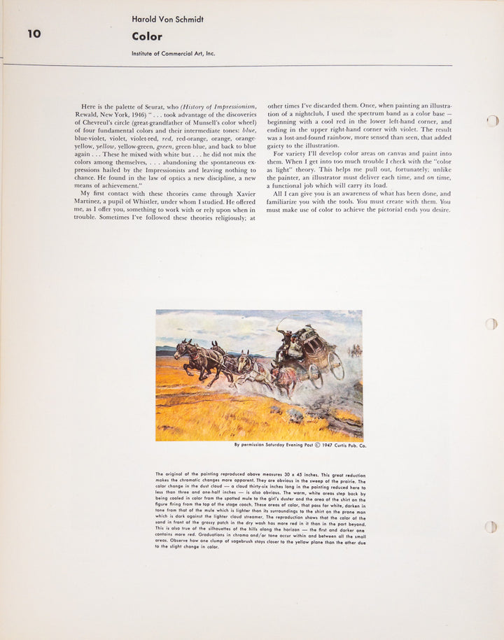 How I Make A Picture by Harold Von Schmidt - Famous Artists Advanced Program