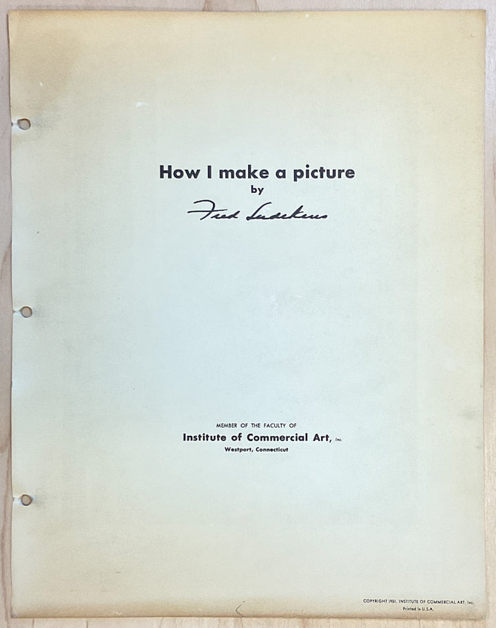 How I Make A Picture by Fred Ludekens - Famous Artists Advanced Program