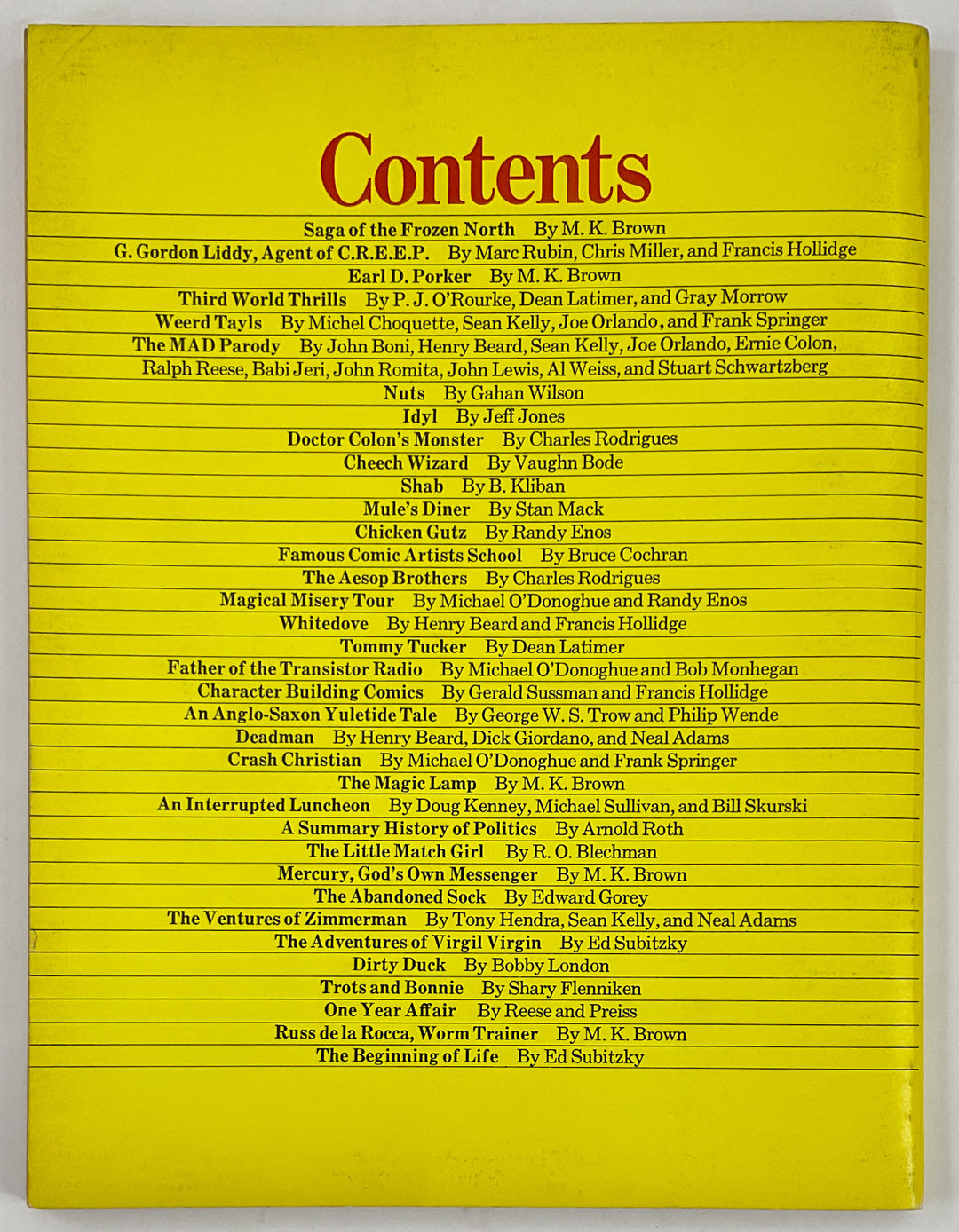 National Lampoon Comics