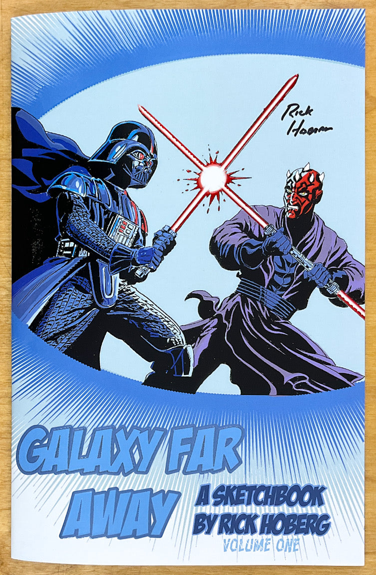 Galaxy Far Away: A Sketchbook by Rick Hoberg - Darth Maul Cover - Signed