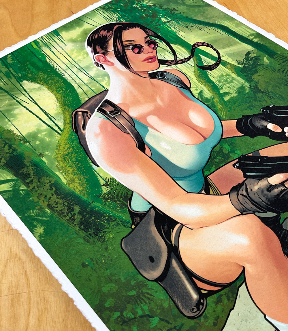 Lara Croft - Signed Limited Edition Giclee Print