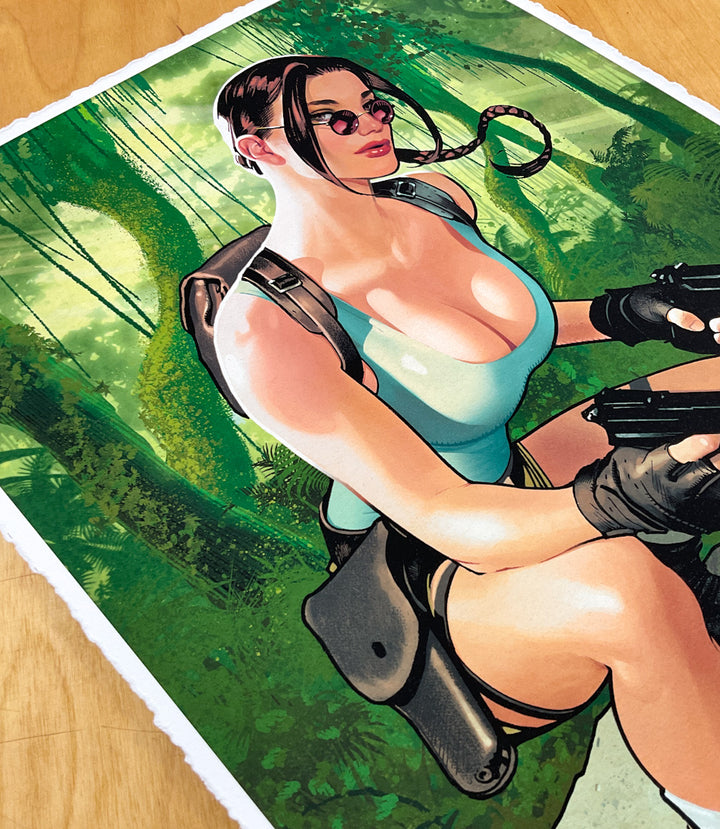 Lara Croft - Signed Limited Edition Giclee Print