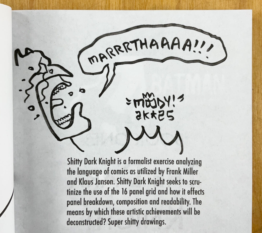 Shitty Dark Knight - Signed with a Drawing