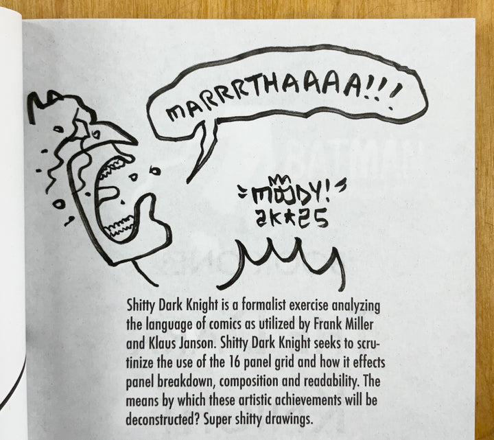 Shitty Dark Knight - Signed with a Drawing