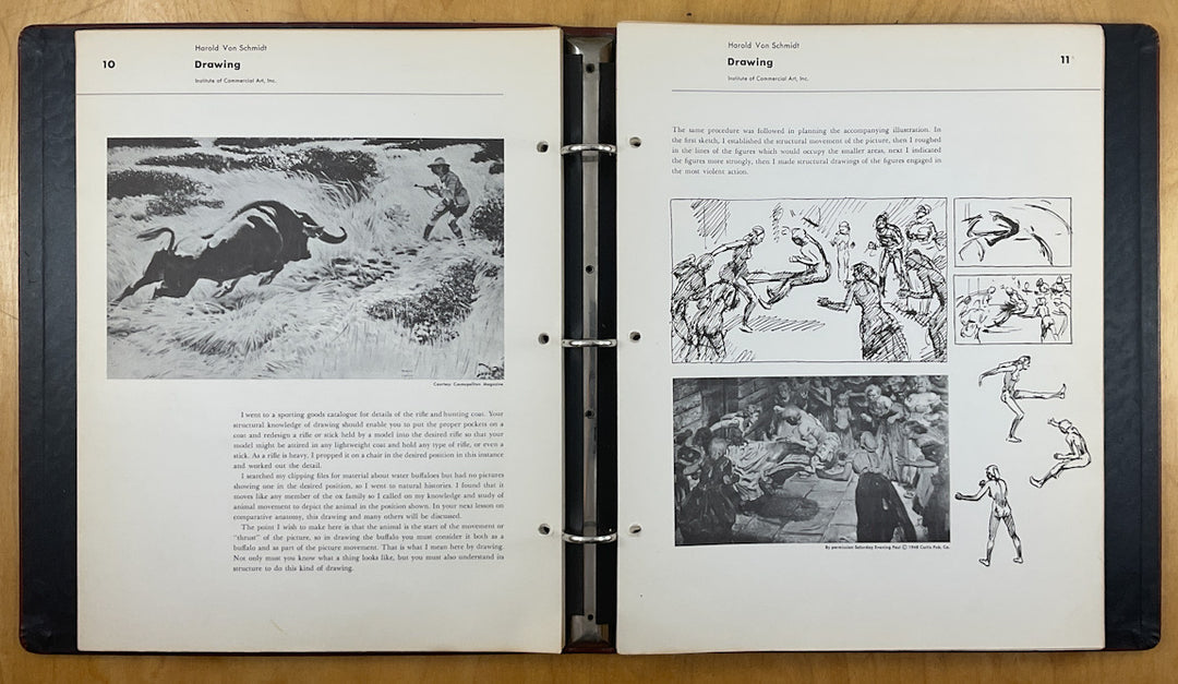 How I Make A Picture by Harold Von Schmidt - Famous Artists Advanced Program - Signed