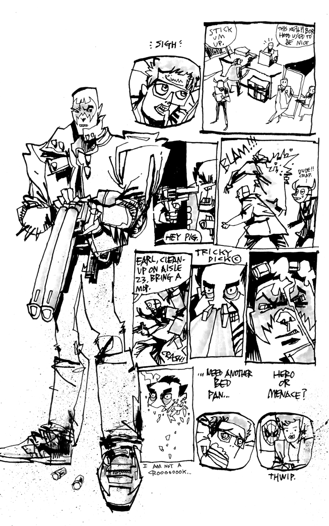 Shitty Dark Knight - Signed with a Drawing