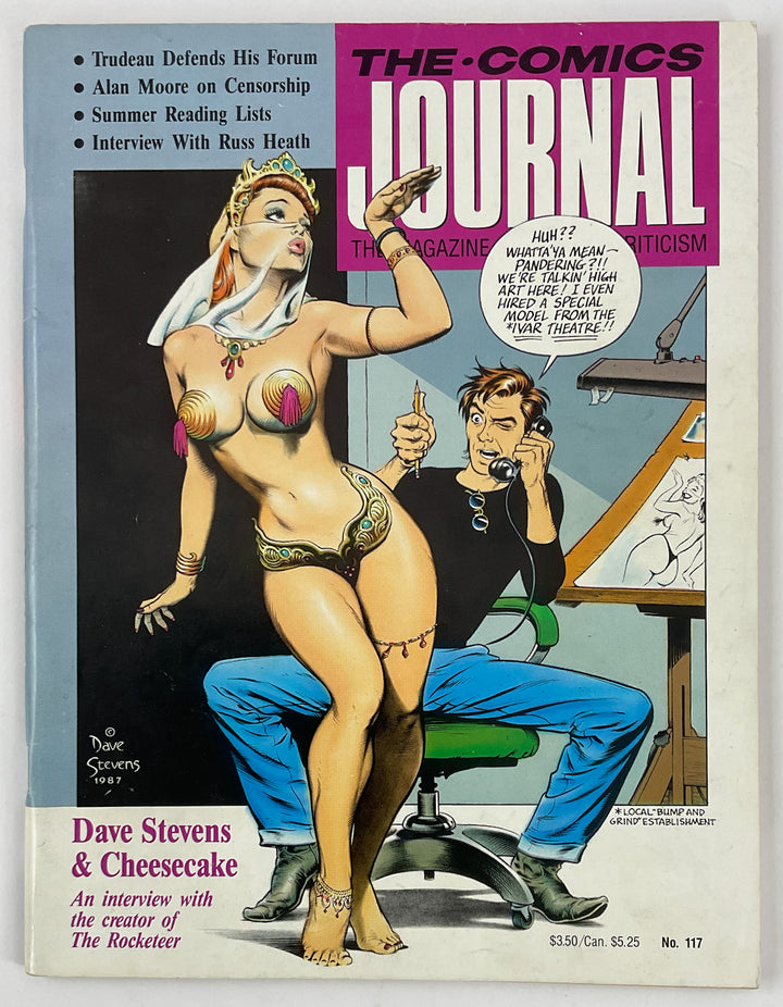 The Comics Journal #117 (Dave Stevens Cheesecake Cover & Interview)