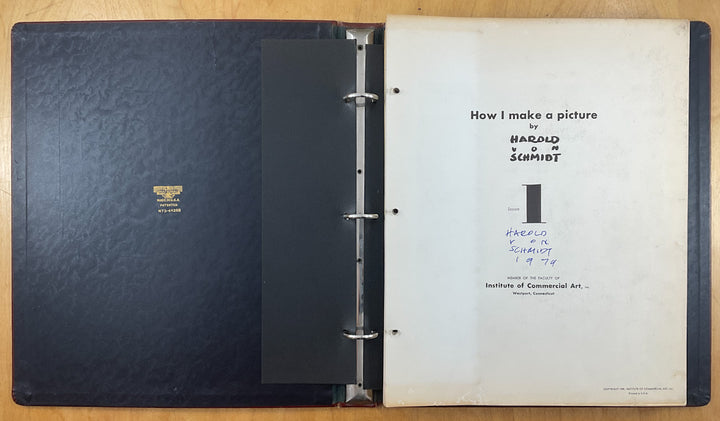 How I Make A Picture by Harold Von Schmidt - Famous Artists Advanced Program - Signed