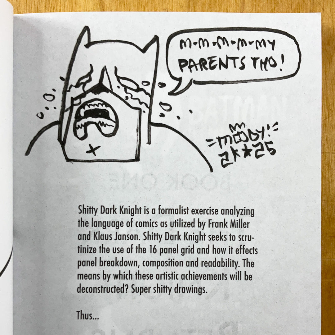 Shitty Dark Knight - Signed with a Drawing