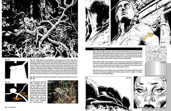 Framed Drawing Techniques - Signed by the artist