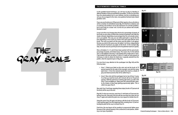 Framed Drawing Techniques - Signed by the artist