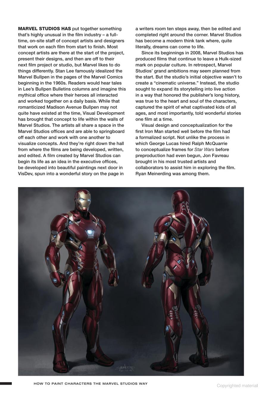 How to Paint Characters the Marvel Studios Way - Signed by Ryan Meinerding