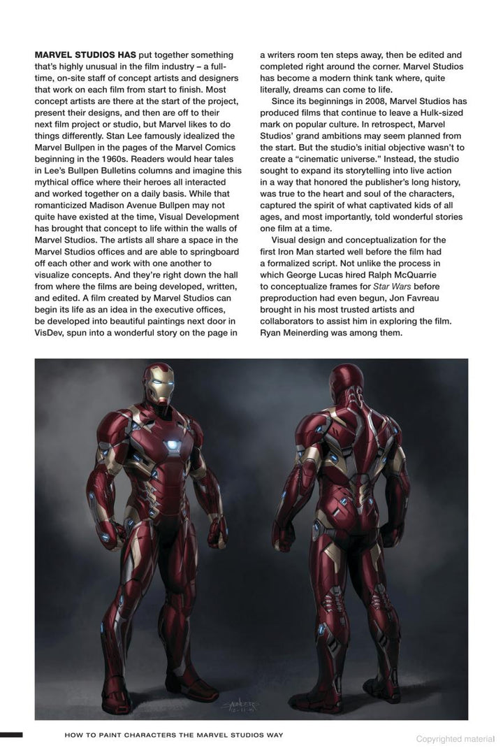 How to Paint Characters the Marvel Studios Way - Signed by Ryan Meinerding