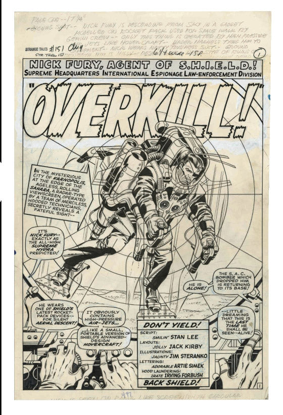 Steranko Nick Fury Agent of S.H.I.E.L.D. Artisan Edition