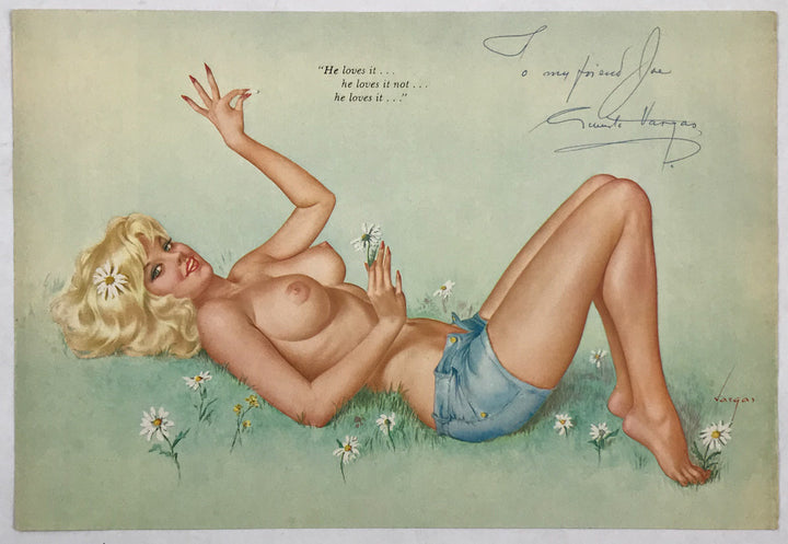 Autographed Vargas Girl: October 1963