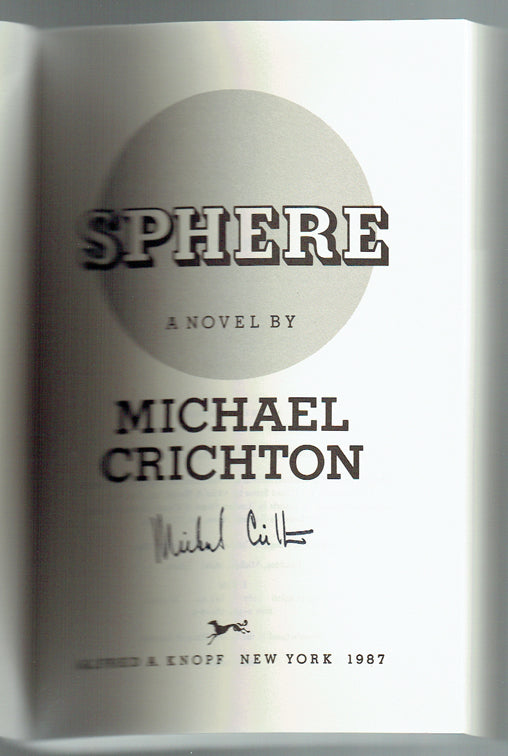 Sphere - Signed Advance Reader's Copy