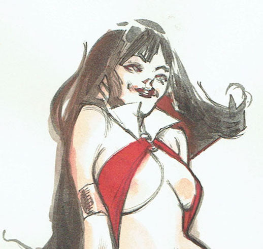 Vampirella Watercolor Sketch