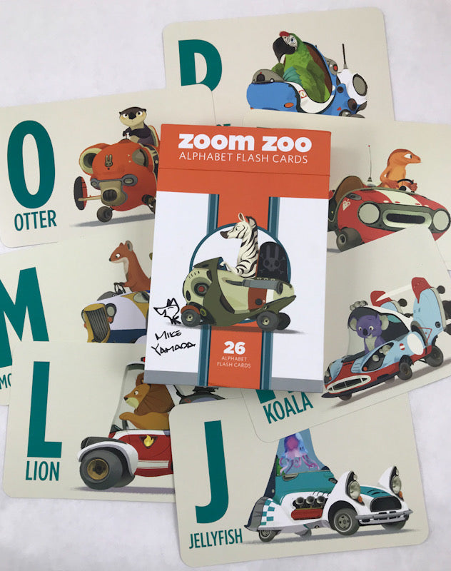 Zoom Zoo: Alphabet Flash Cards - Signed with a Drawing