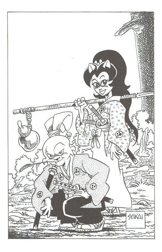 Usagi Yojimbo Coloring Book - Signed by the Artist with A Drawing