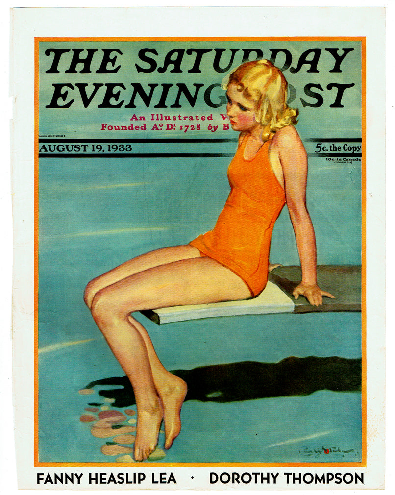 Saturday Evening Post Cover August 19, 1933