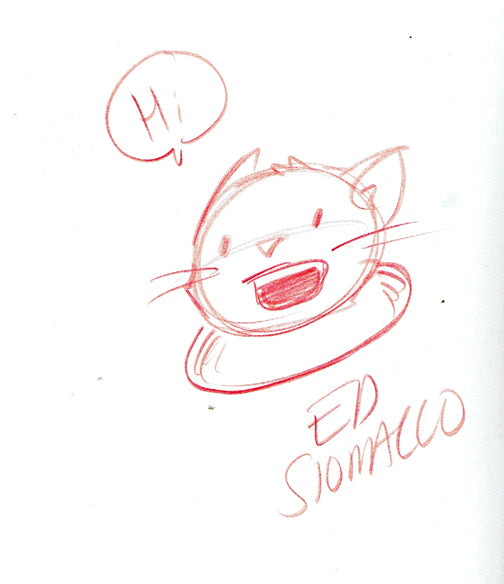 SpaceCat & Friends A to Z - Signed with a Drawing