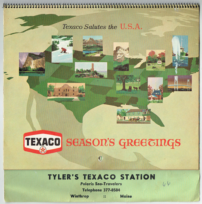 1966 Texaco Dealer Calendar