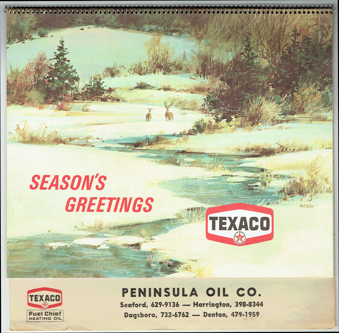 1973 Texaco Dealer Calendar