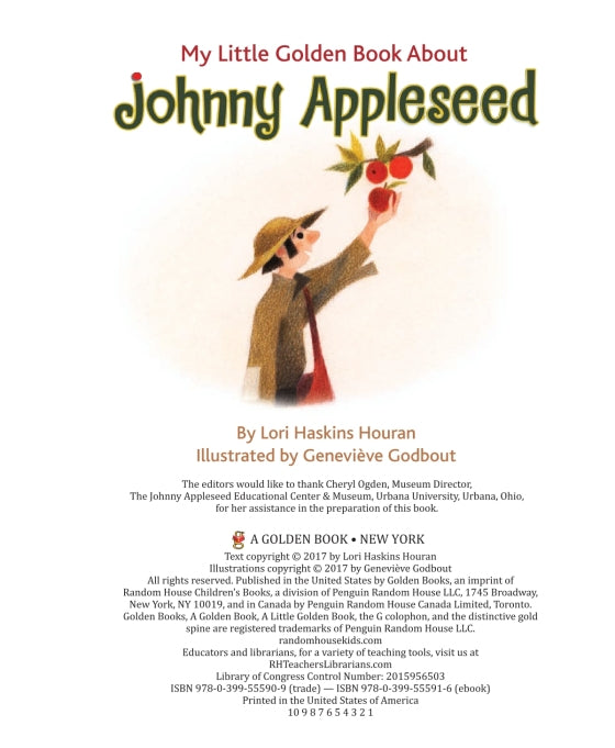 My Little Golden Book About Johnny Appleseed
